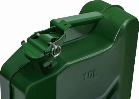 Canistra metalica 10L pentru benzina si motorina verde (KD5441) [10]