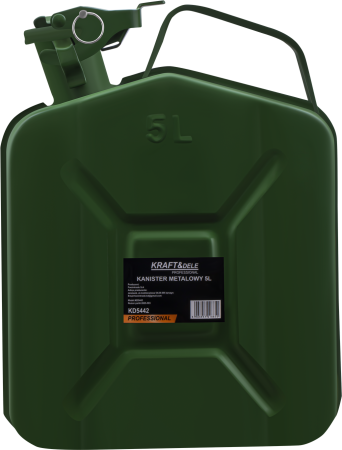 Altele - Canistra metalica 5L pentru benzina si motorina verde (KD5442)
