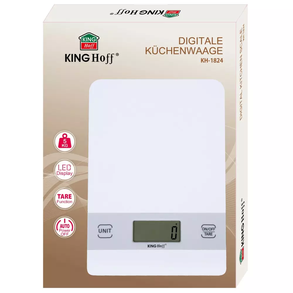 Cantar de bucatarie, capacitate 5 kg, argintiu (KH-1824) [3]