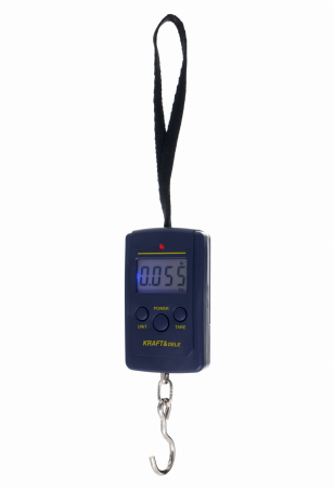 Scule electrice - Cantar digital manual cu carlig 50 kg cu functie TARE HOLD si termometru (KD11414)