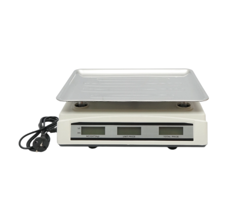 Cantar electronic cu ecran LCD, capacitate 40 Kg cu baterie 4V DISMX27 (BK79252) [6]