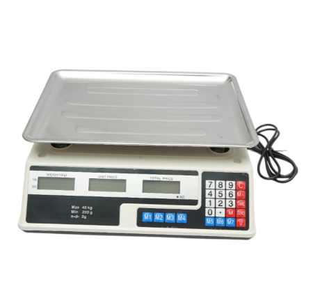 Cantar electronic cu ecran LCD, capacitate 40 Kg cu baterie 4V DISMX27 (BK79252) [1]