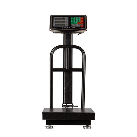 Cantar electronic - Cantar electronic cu platforma si spatar, LCD iluminat, baterie incorporata, memorare 5 preturi (M90165)