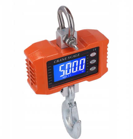 Scule electrice - Cantar electronic portabil 1000kg tip macara digital cu carlig (BHROC4609)