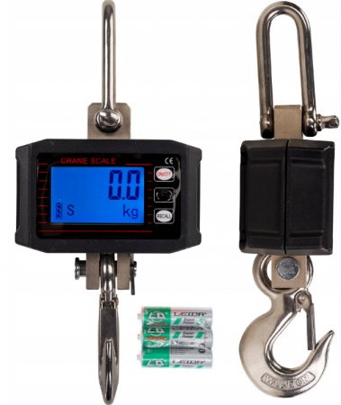 Scule electrice - Cantar electronic portabil 1000kg tip macara digital cu carlig (WAGADOMET)