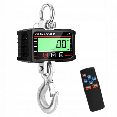 Scule electrice - Cantar electronic portabil 2000kg tip macara digital cu carlig si telecomanda (HOLMX1752)