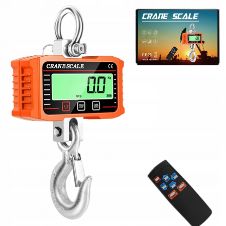 Cantar electronic portabil 2000kg tip macara digital cu carlig si telecomanda (RTBGL1) [0]