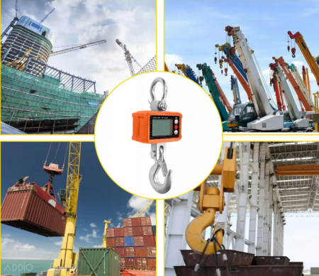 Cantar electronic portabil 2000kg tip macara digital cu carlig si telecomanda (WAG13) [7]