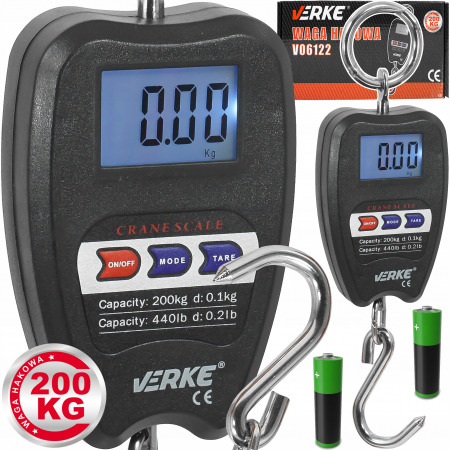 Cantar electronic - Cantar electronic portabil 200kg tip macara digital (V06122)