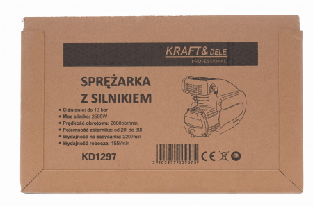 Cap compresor 220L min cu motor electric 2.5kw 20-80L (KD1297) [1]