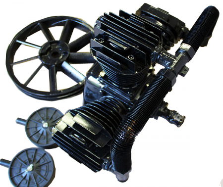 Resigilat-Cap compresor aer cu 3 cilindri pistoane pentru 7.5kW (KD1407) [3]