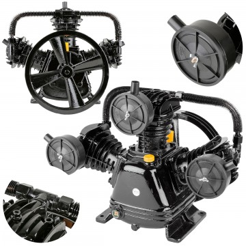 Compresoare - Cap compresor aer cu 3 pistoane de 65mm debit 590 l/min presiune maxima 8 Bar 50-250L (W3065)