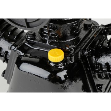 Cap compresor aer cu 3 pistoane de 90mm debit 1150 l/min 10 Bar actionare prin 2 curele pentru butelie 200-500L (V3090) [3]