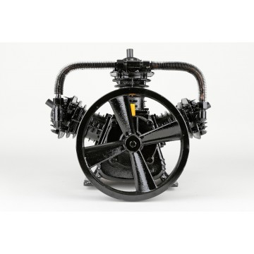 Cap compresor aer cu 3 pistoane de 90mm debit 1150 l/min 10 Bar actionare prin 2 curele pentru butelie 200-500L (V3090) [1]