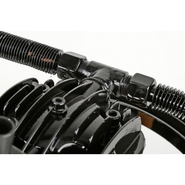 Cap compresor aer cu 3 pistoane de 90mm debit 1150 l/min 10 Bar actionare prin 2 curele pentru butelie 200-500L (V3090) [4]