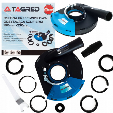 Aparate de slefuit - Capac adaptor aparator aspirare praf slefuit flex polizor unghiular 180mm 230mm (TA1114)