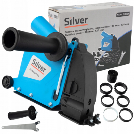 Capac adaptor taiere cu maner si rotite aparator aspirare praf slefuit flex polizor unghiular 115mm 125mm (S11494) [2]