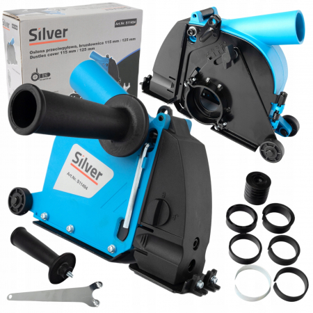Unghiulare/drepte - Capac adaptor taiere cu maner si rotite aparator aspirare praf slefuit flex polizor unghiular 115mm 125mm (S11494)