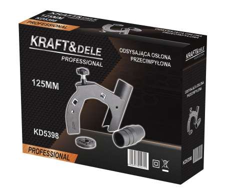 Capac aspirare praf pentru polizor unghiular 125 mm cu adaptor pentru aspirator (KD5398) [10]