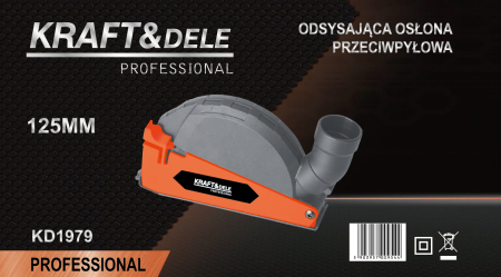 Capac aspirare praf polizor 125 mm, reglaj 7-34 mm, iesire 36 mm, adaptoare incluse (KD1979) [10]