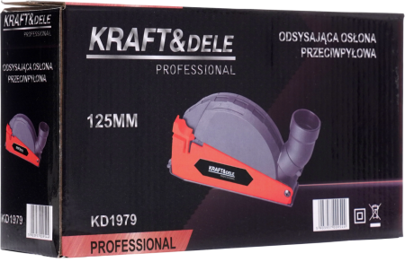 Capac aspirare praf polizor 125 mm, reglaj 7-34 mm, iesire 36 mm, adaptoare incluse (KD1979) [9]