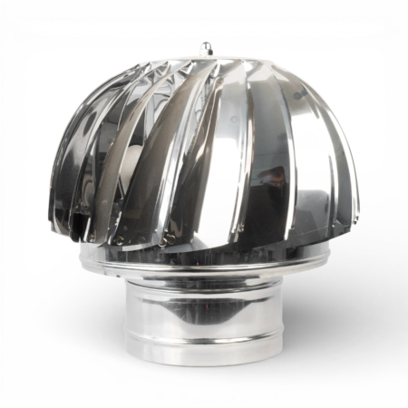 Altele - Capac terminal rotativ pentru cos de fum, inox, Ø150 mm (BRM02487)