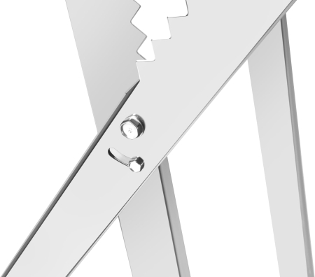 Capra metalica taiere lemn 120 kg, otel galvanizat, pliabila, brate reglabile (KD11890) [10]