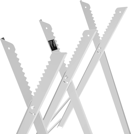 Capra metalica taiere lemn 120 kg, otel galvanizat, pliabila, brate reglabile (KD11890) [5]