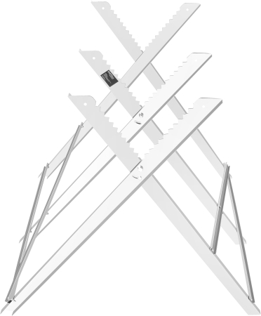 Capra metalica taiere lemn 120 kg, otel galvanizat, pliabila, brate reglabile (KD11890) [7]