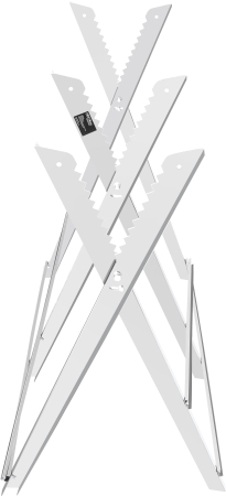 Capra metalica taiere lemn 120 kg, otel galvanizat, pliabila, brate reglabile (KD11890) [8]