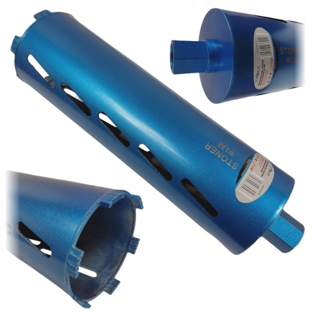 Altele - Carota diamantata 132mm x 450mm 6segmente 1-1/4" UNC beton caramida zidarie (S12170)