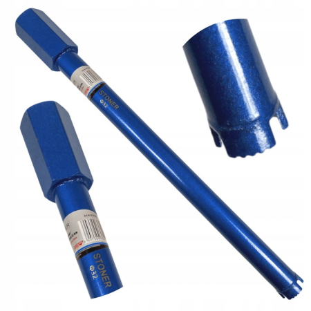 Carota diamantata 32mm x 450mm 3segmente 1-1/4" UNC beton caramida zidarie (S12180) [2]