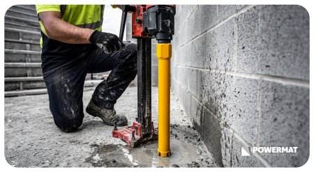 Carota diamantata pentru beton si beton armat 63x450 mm cu 6 segmente si filet 1.1/4 UNC PM1559 (PM-DWK-63x450M) [7]
