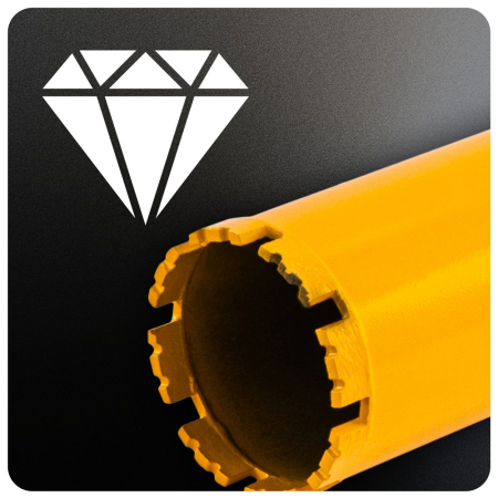Carota diamantata pentru beton si beton armat 83x450 mm cu 8 segmente si filet 1.1/4 UNC PM1560 (PM-DWK-83x450M) [10]