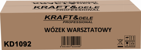 Carucior atelier cu 3 rafturi din otel si roti pentru organizare scule (KD1092) [13]