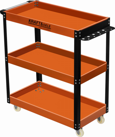 Scule Atelier Auto - Carucior atelier cu 3 rafturi din otel si roti pentru organizare scule (KD1092)