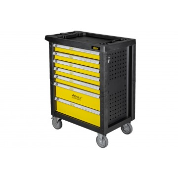 Carucior de atelier si dulap scule mobil cu 7 sertare, echipare 156 piese din otel CrV (AS-156) [21]