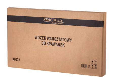 Carucior masa pentru aparat sudura manevrare pe roti cu rafturi suport butelie (KD372) [14]