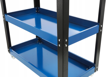 Carucior metalic scule atelier cu roti 3 rafturi (B3900) [5]