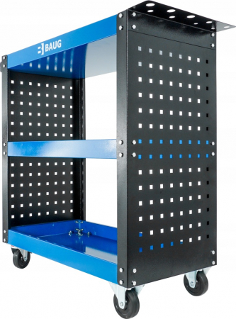 Carucior metalic scule atelier cu roti 3 rafturi (B3902) [8]