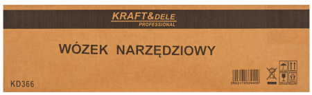 Carucior metalic scule atelier cu roti 3 rafturi cu sertar cu cheie (KD366) [14]