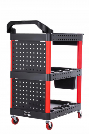 Carucior metalic scule atelier cu roti 3 rafturi + suport (KD1076) [6]