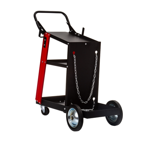 Accesorii / consumabile sudura - Carucior pentru sudura cu 3 rafturi si suport butelie (M66610R)