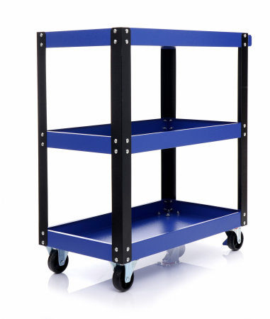 Carucior scule atelier cu roti 3 rafturi albastru (KD1066) [1]