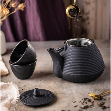 Ceainic 1L din fonta cu filtru si cesti (KH-1846) [19]