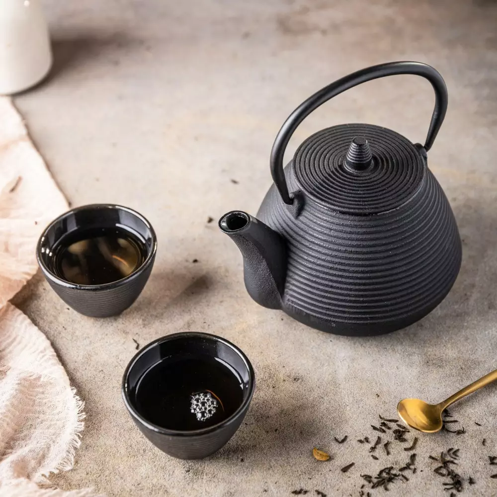 Ceainic 1L din fonta cu filtru si cesti (KH-1846) [4]