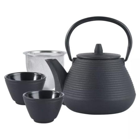 Ceainice - Ceainic 1L din fonta cu filtru si cesti (KH-1846)