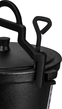 Ceaun de vanatoare din fonta cu capac si picioare 4L (KD4185) [9]