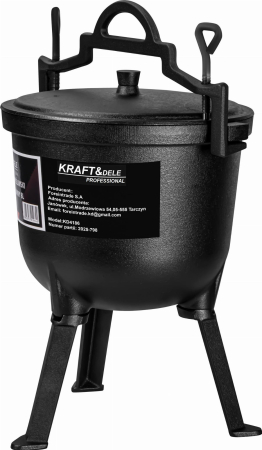 Ceaun de vanatoare din fonta cu capac si picioare 8L (KD4186) [1]