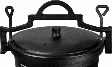 Ceaun de vanatoare din fonta cu capac si picioare 8L (KD4186) [11]